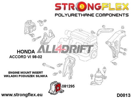081295A : Inserts de Support Moteur Avant SPORT - Honda Accord VI (98-02)