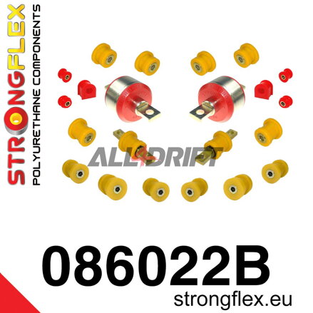 086022B Kit de silentblocs d'essieu arrière Honda Civic / CRX