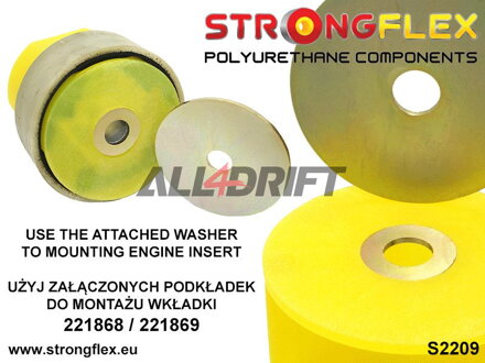 221869A Spodní vložka uložení motoru SPORT Audi / Seat / Škoda / VW