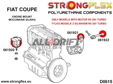 061921B Support moteur Fiat Coupe Turbo R5 220PS - Fiat Coupé (93-00)