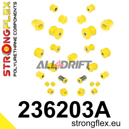 236203A : Kit complet de silentblocs d'essieu SPORT - Volvo 740 (84-92)