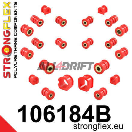 106184B Kit complet de silentblocs d'essieu - Mazda 323F / Lantis / Astina (94-98) BA
