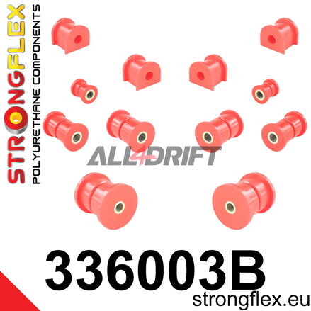 336003B Kit de silentblocs de la suspension arrière - Jeep II (84-01) XJ