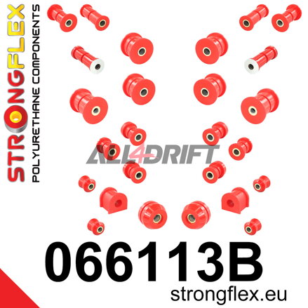 066113B Kit complet de silentblocs d'essieux Fiat / Polonez