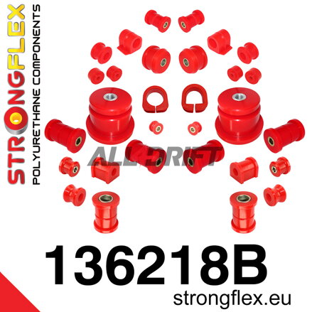 136218B Kit complet de silentblocs de suspension - Opel / Vauxhall Calibra (89-97)