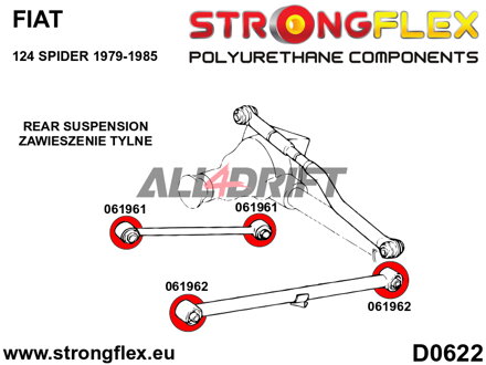 061962A Silentbloc de triangle inférieur arrière SPORT - Fiat I (66-85)