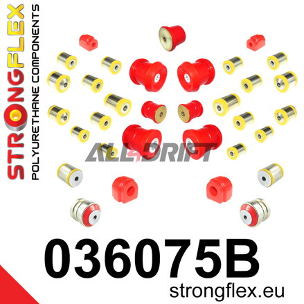 036075B Kit complet de silentblocs d'essieux BMW