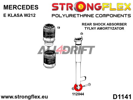 112044A Silentbloc d'amortisseur arrière SPORT - Mercedes W212 RWD