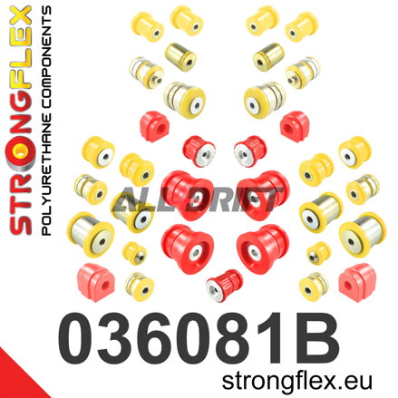 036081B Kit complet de silentblocs d'essieu en polyuréthane - BMW F01 / F02 RWD