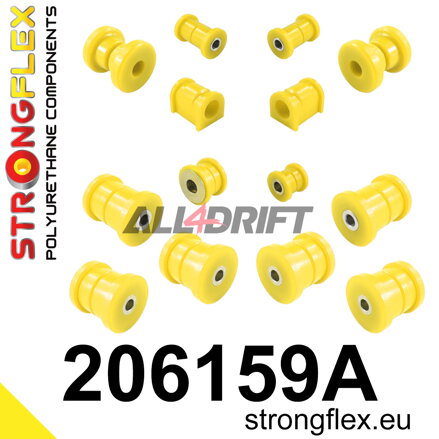 206159A Kit complet de silentblocs de suspension SPORT en polyuréthane