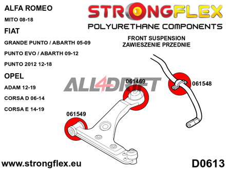 061548B Silent bloc de barre stabilisatrice avant