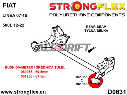 066078A Sada silentbloků přední a zadní nápravy SPORT