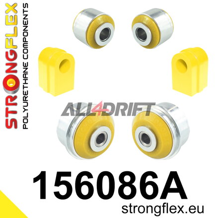 156086A Kit de silentblocs de suspension avant SPORT - Renault III (10-16) RS