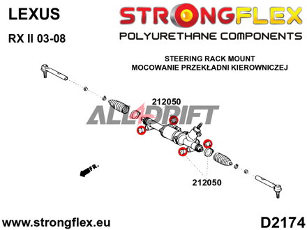 216288B Kit complet de silentblocs de suspension - Lexus II (03-09)