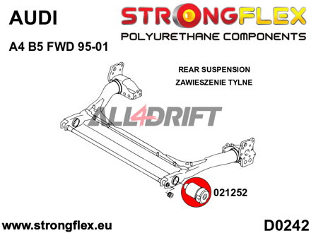 021252B Silentbloc d'essieu arrière Audi A4 B5
