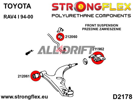 212061A : Silentbloc avant de triangle SPORT - Toyota I (94-00)