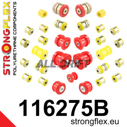 116275B Kit complet de silentblocs de suspension en polyuréthane - Mercedes W212 RWD