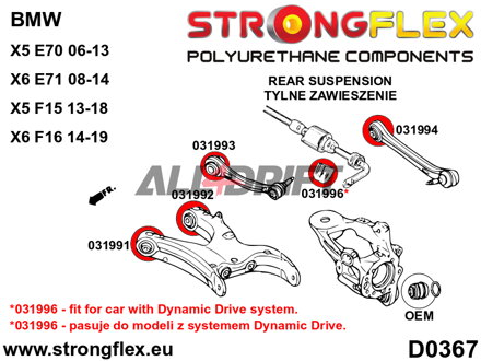 031992A Silentbloc arrière inférieur SPORT BMW X5 / X6