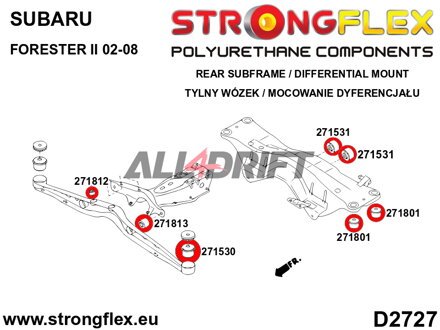 271812A Silentbloc avant de différentiel SPORT - Subaru II (02-08) SG