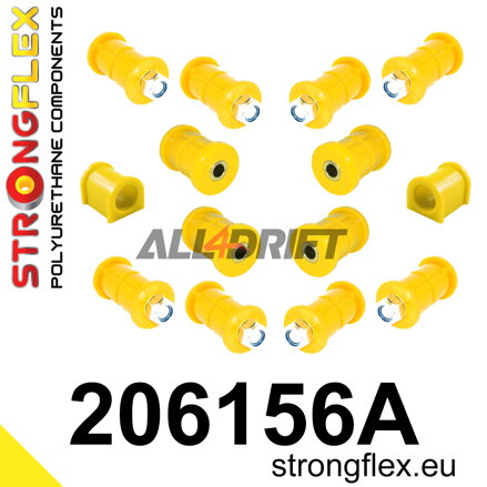206156A Kit de silentblocs de suspension avant et arrière SPORT - Suzuki Samurai / SJ410 / SJ413 (81-03)