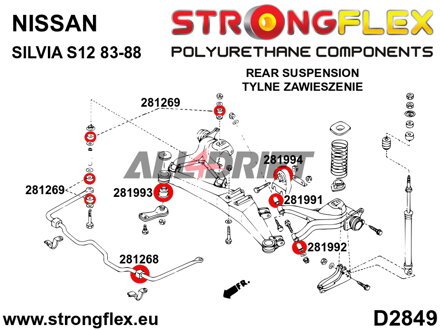 281268B Silentblok zadního stabilizátoru - Nissan II (90-96) Z32