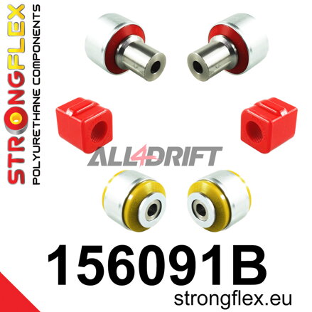 156091B Kit de silentblocs de l'essieu avant - Renault III (14-18)