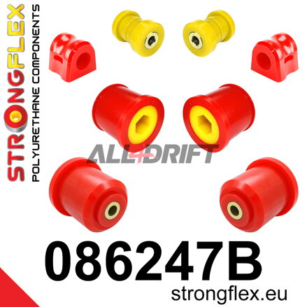 086247B : Kit de silentblocs d'essieu avant et de berceau arrière - Honda VIII (06-12) Hatchback FK / FN