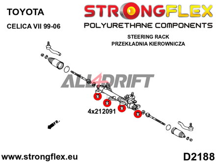 216181B : Kit complet de silentblocs de suspension - Toyota VII (99-06) T230