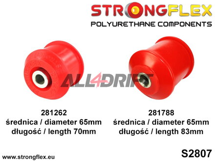 286216B Kit complet de silentblocs d'essieux R32 AWD - Nissan R32 (89-94) AWD