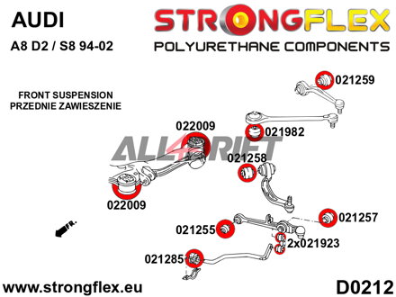 021982B Silentbloc de triangle supérieur avant Audi A8