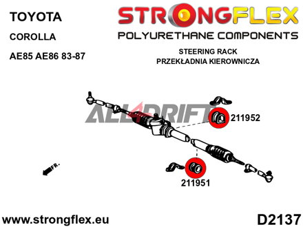 216254B : Kit complet de silentblocs de suspension - Toyota RWD (83-87) AE85 / AE86