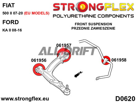 061957B Silentbloc arrière de triangle inférieur