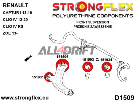 151596A Silentbloc arrière de triangle inférieur SPORT