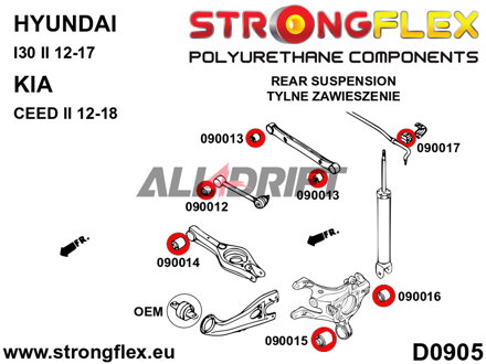 090017A Silentbloc de barre stabilisatrice arrière SPORT Hyundai / Kia