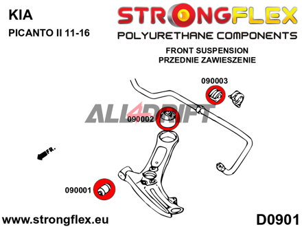 090001A Silentbloc avant de triangle SPORT Hyundai / Kia
