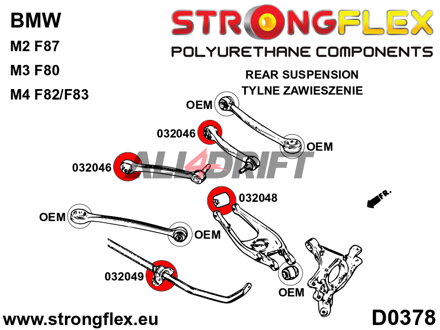 032048A Silentbloc intérieur SPORT de triangle inférieur arrière BMW